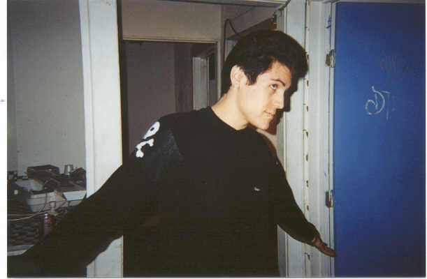Davey Havok backstage November 00'