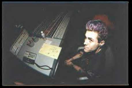 Davey in the studio recording A.O.D.